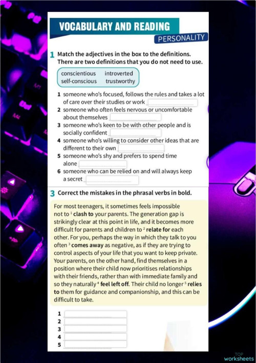 PREPARE C1 - UNIT 1.1. Interactive worksheet | TopWorksheets