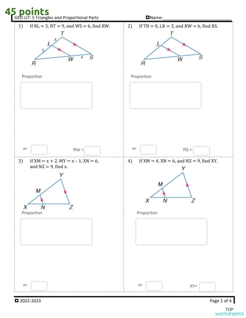 U7 Practice 5. Interactive worksheet | TopWorksheets
