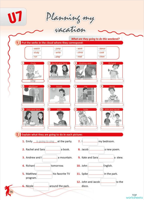 EEX2-Uni.7-Pág.76. Interactive worksheet | TopWorksheets