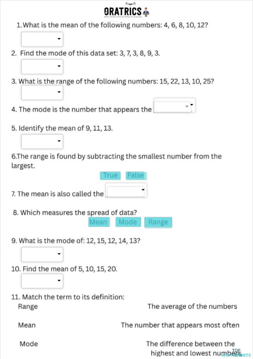 Area Area 76. Interactive worksheet | TopWorksheets