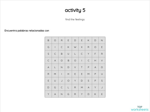 ACTIVITY 4. Interactive worksheet | TopWorksheets