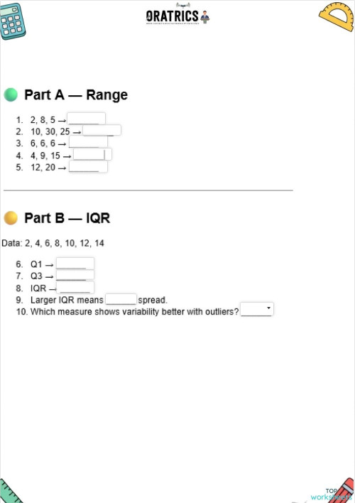 Grade 6 67 1. Interactive worksheet | TopWorksheets