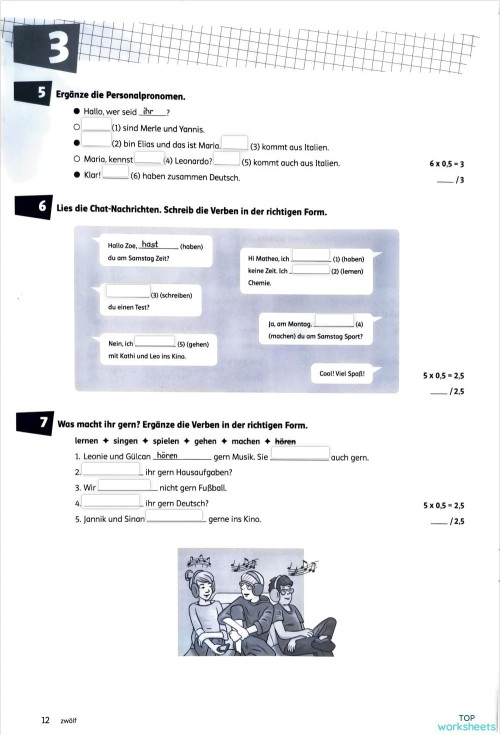 Grammatik Und Integrationsführer Arabisch - Deutsch Grammatik: interaktive Arbeitsblätter und Online-Übungen | TopWorksheets