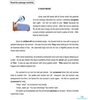 reading comprehension interactive worksheets and online exercises topworksheets
