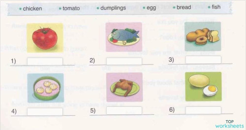 Breakfast, lunch and dinner. Interactive worksheet | TopWorksheets