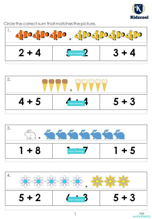 Math: interactive worksheets and online exercises | TopWorksheets