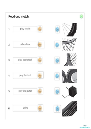 read and match 34. Interactive worksheet | TopWorksheets