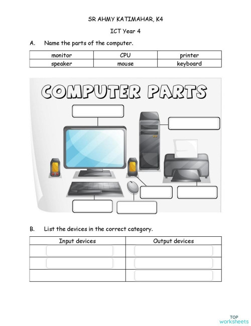 ICT y4 WEEK 1. Interactive worksheet | TopWorksheets