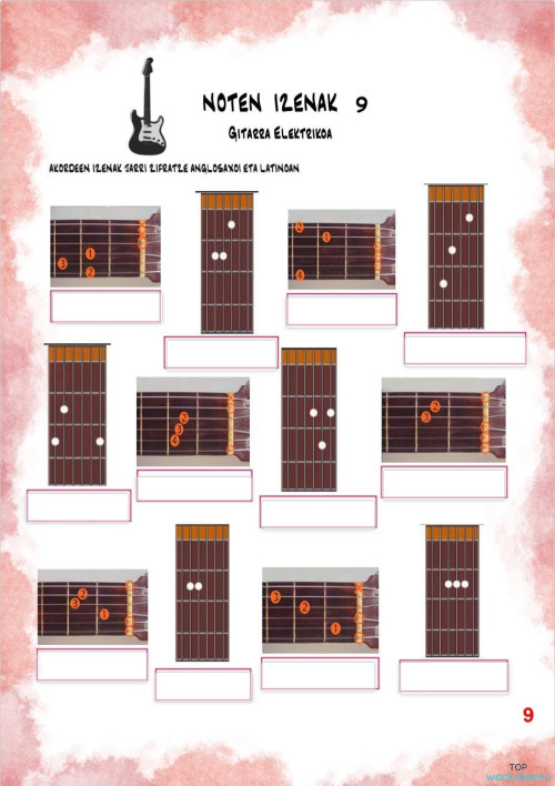 4. Maila G ELEKTRIKOA 9. Interactive worksheet | TopWorksheets