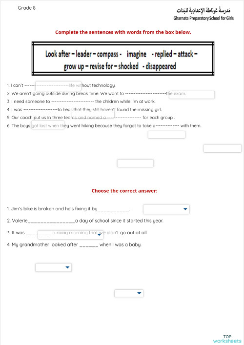 Step by Step G8. Interactive worksheet | TopWorksheets