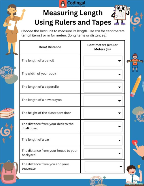 M_G03M23L50_WA03_Measuring Length Using Rulers and Tapes. Interactive ...