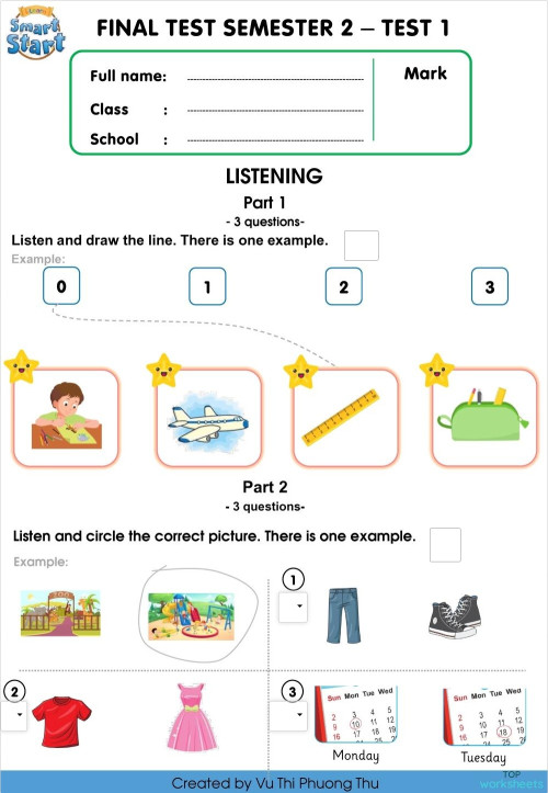 2ND TERM TEST-G2-ISS-NO1. Bài tập tương tác | TopWorksheets