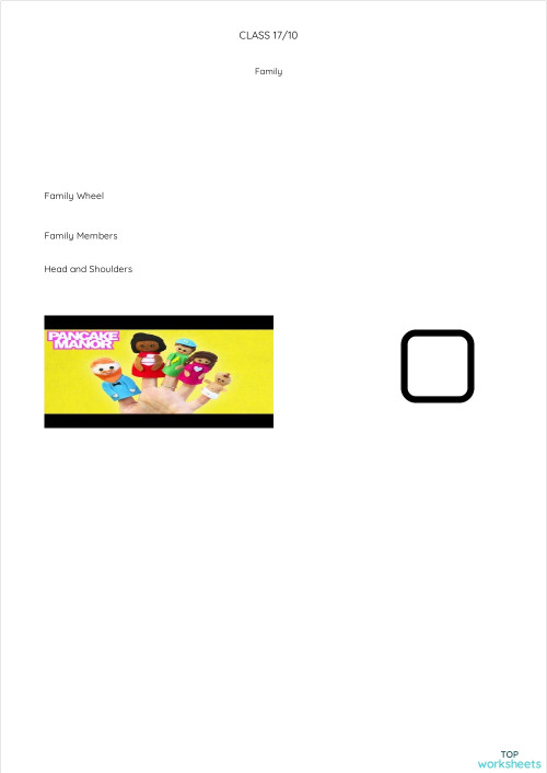 Class 17/10 - Family. Interactive worksheet | TopWorksheets