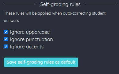 Change default auto-correction settings