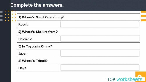 (SA) Grammar Be - He, She, It and Where. Interactive worksheet ...