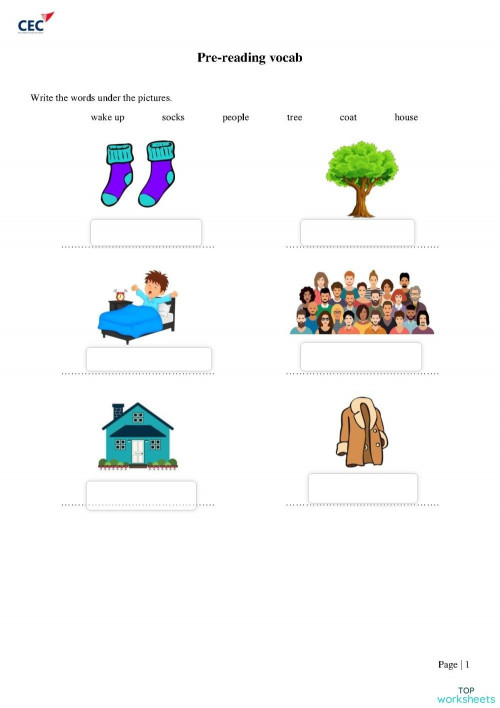 Pre-Reading Worksheet - Mr McGee. Interactive worksheet | TopWorksheets