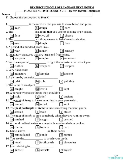Kids Program 6 Practice Units 78.. Interactive worksheet TopWorksheets