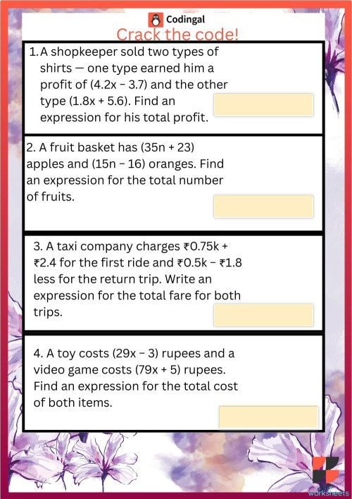 Math: interactive worksheets and online exercises | TopWorksheets