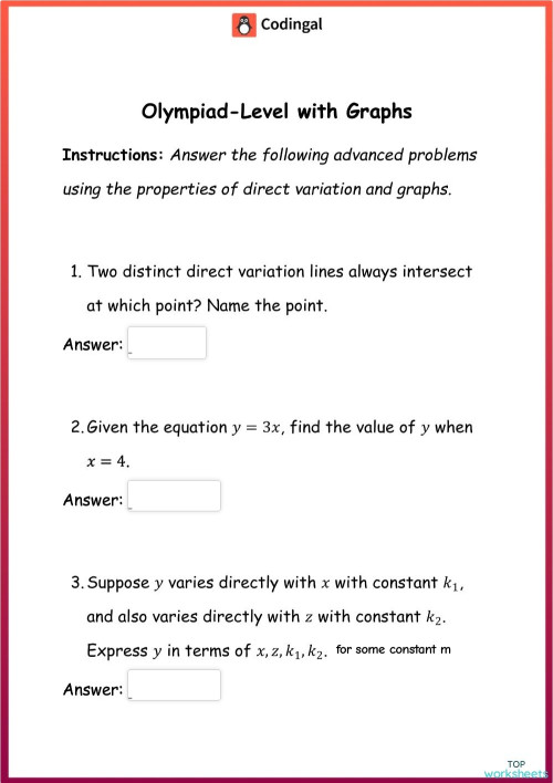M_G08M11L29_WE01_Direct_Variation_. Interactive worksheet | TopWorksheets