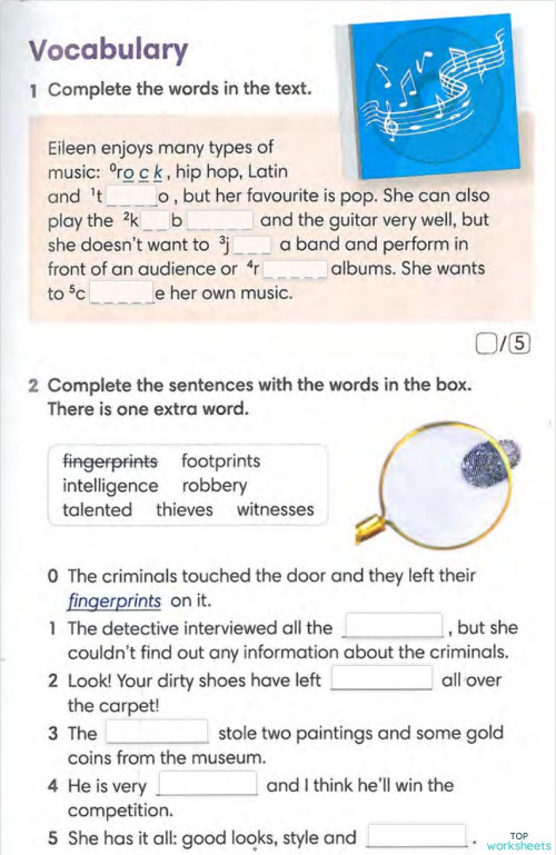 Go getter 2 Language test 2A (30). Interactive worksheet | TopWorksheets