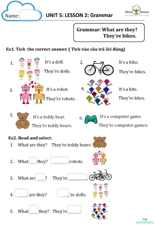 NM1.UNIT 5.GRAMMAR 1. Interactive worksheet | TopWorksheets