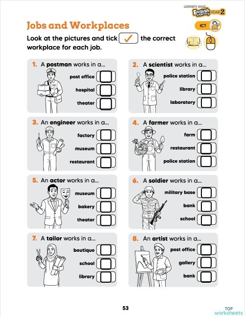 ICT: interactive worksheets and online exercises | TopWorksheets
