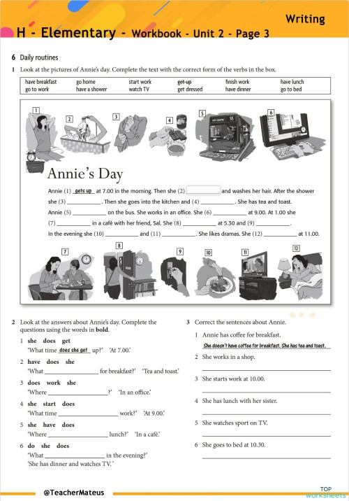 2 - Elementary Workbook - Unit 2 - Page 3 - Writing - TM0323 ...
