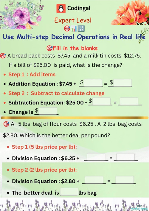 M_G05M09L25_WE03_Applying Decimals to Real-World Problems. Interactive ...