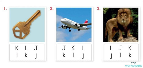 17 letters JKL. Interactive worksheet | TopWorksheets