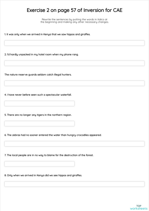 Exercise 2 on page 57 of Inversion for CAE. Interactive worksheet ...