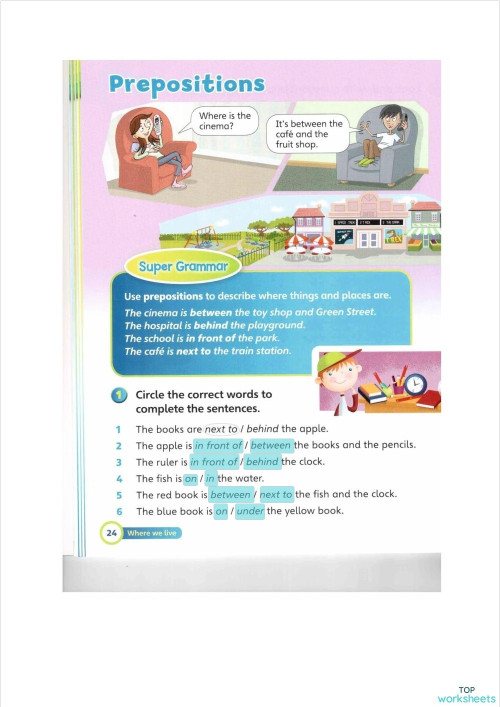Present Continuous. Interactive worksheet | TopWorksheets
