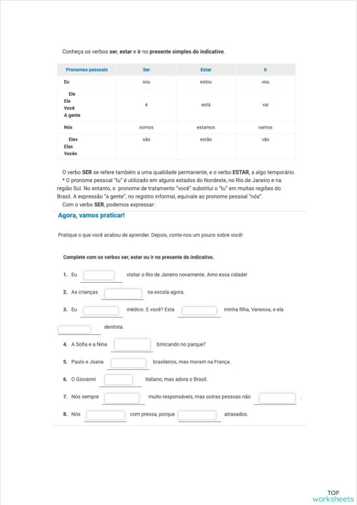 ISSE OU ICE. Ficha interativa | TopWorksheets