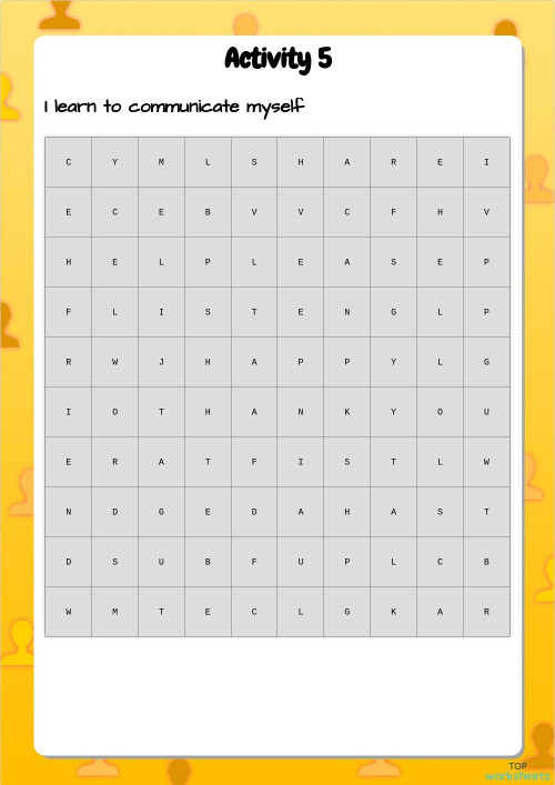 Activity 5. Interactive worksheet | TopWorksheets