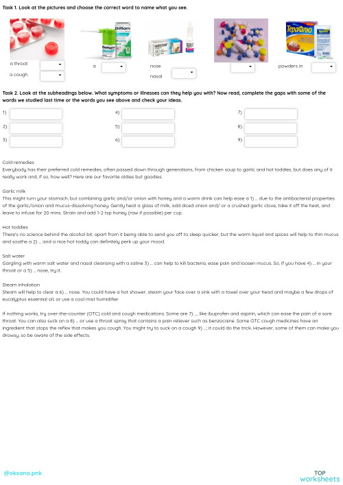 Lesson 17 Prevention vs cure (preclass). Interactive worksheet