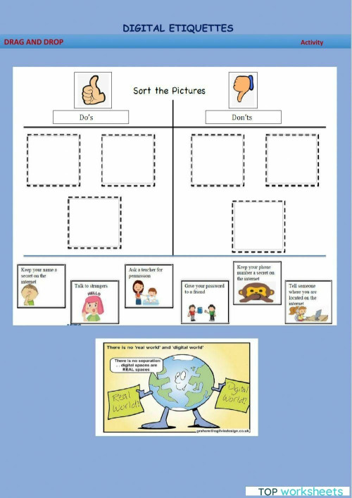 Digital Etiquette. Interactive worksheet TopWorksheets