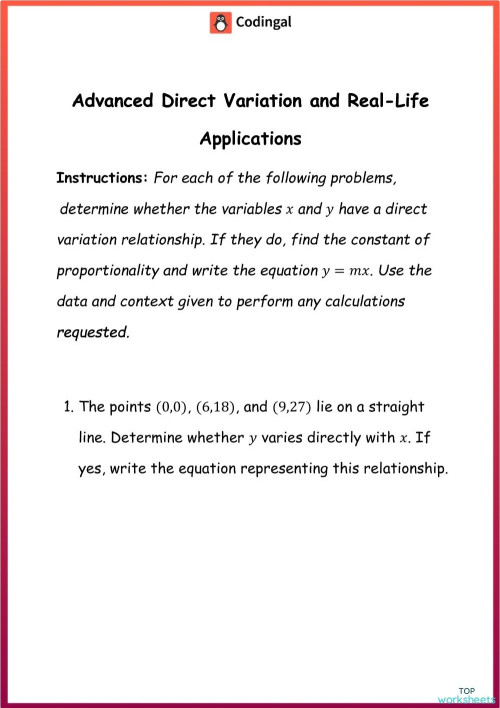 M_G08M11L29_WC02_Direct_Variation_. Interactive worksheet | TopWorksheets