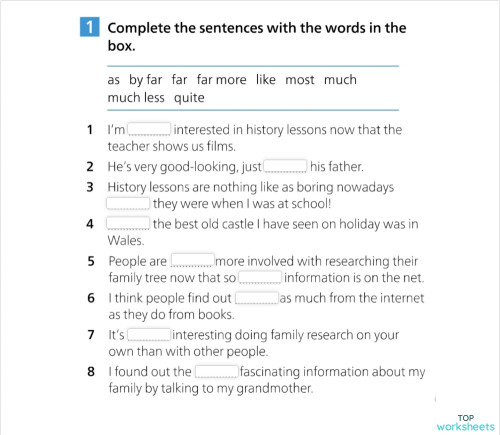 GOLD ADVANCED EXAM MAXIMISER UNIT 6 HOMEWORK. Interactive worksheet ...