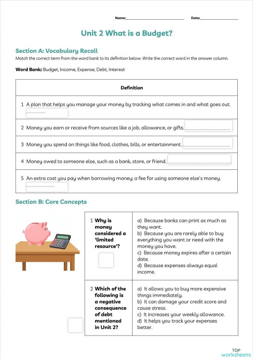 Business: interactive worksheets and online exercises | TopWorksheets