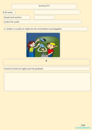 Activity N°4. Interactive worksheet | TopWorksheets