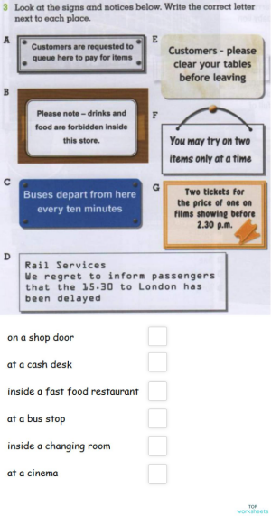 Vocabulary: interactive worksheets and online exercises | TopWorksheets