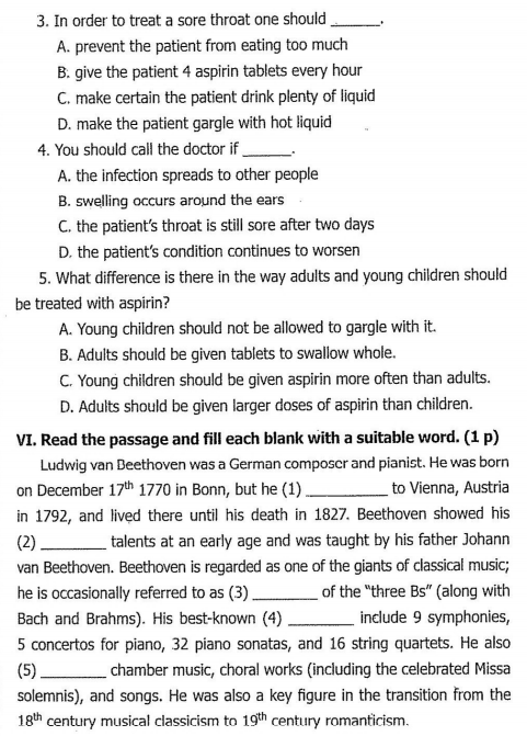 GRADE 7 - FIRST TERM TEST REVIEW 01. Interactive worksheet | TopWorksheets