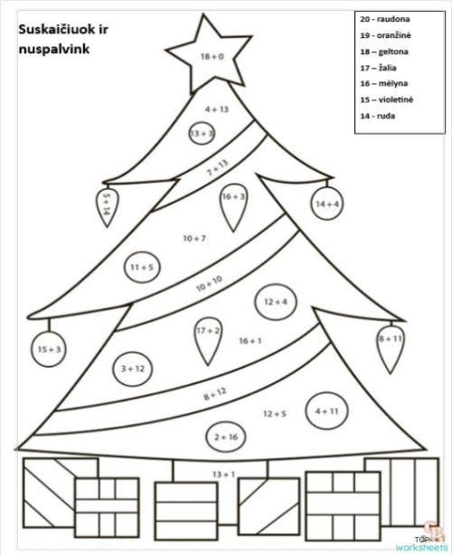 Sudėtis iki 100. Interactive worksheet | TopWorksheets