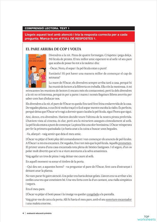 Fitxes interactives i exercicis online en català | TopWorksheets
