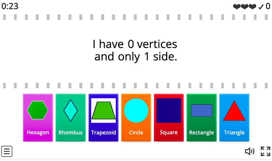 2D Shapes & Attributes. Interactive worksheet | TopWorksheets