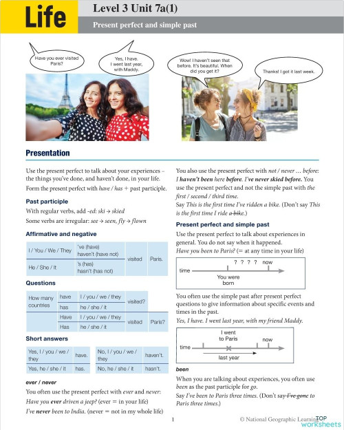 Neo Life 3 Unit 7a(1). Interactive worksheet | TopWorksheets