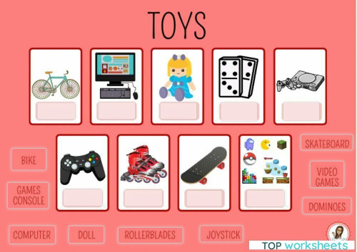 Toys for 2º. Interactive worksheet | TopWorksheets