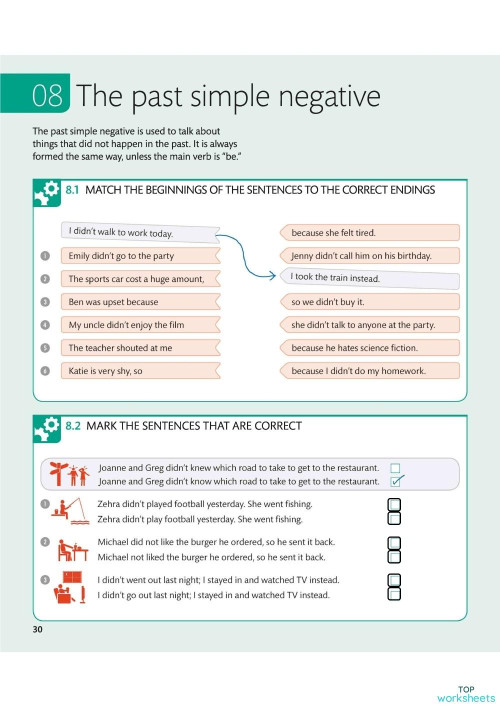 Grammar Test Unit 8 Interactive Worksheet Topworksheets