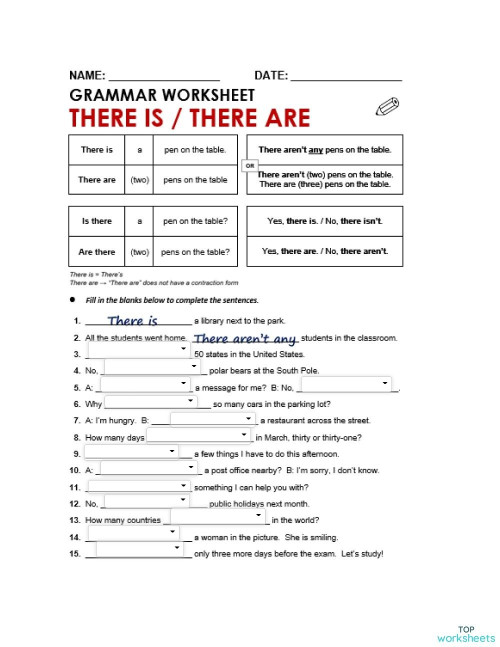 Online resource. Interactive worksheet | TopWorksheets