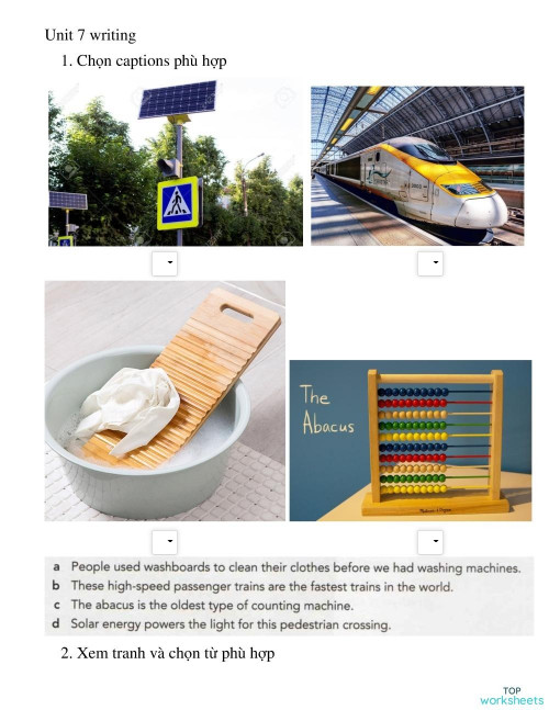 U7 Writing Interactive Worksheet Topworksheets