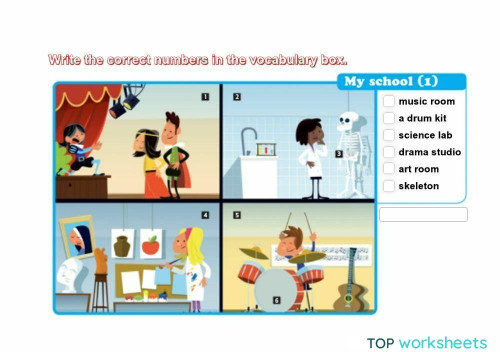 My picture dictionary page 7. Interactive worksheet | TopWorksheets